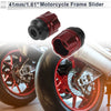Make Model 14mm Aluminum Alloy Motorcycle Slider Frame Red