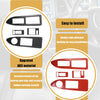 Dodge Challenger 2 x Car Window Lift Trim Switch Panel Stickers (2008-2014)