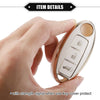 Nissan Altima Rogue TPU White Keyless Key Fob Shell Cover Case