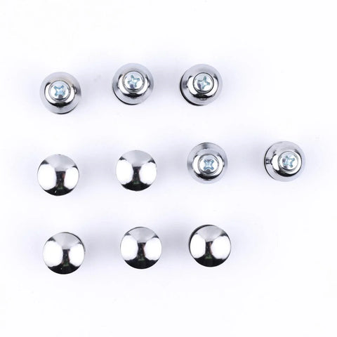 Button Space Cab Window Nuts Chrome 10 PC Fits Toyota Hilux Vigo SR5 2005-15 D06