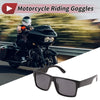 Motorcycle Riding Goggles Deep Gray Lens Black Frame UV400