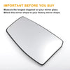 Ford Tourneo Left Side White Mirror Glass w/ Back Convex Heated (2012-2022)