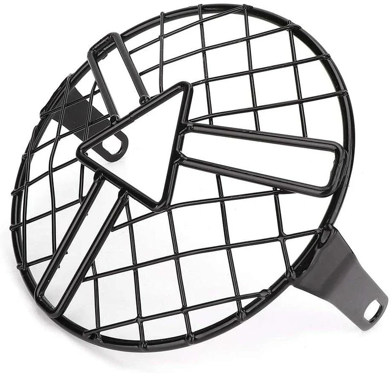 Cafe Racer Bobber 6.5" Headlight Grill Guard Light Cover