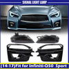 Infiniti Q50 Sport Smoked Fog Light Covers (2014-2017)