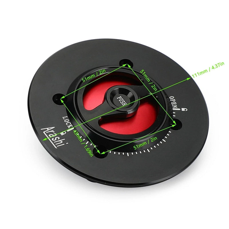 Kawasaki Ninja 400, EX 400 Fuel Tank Cap Red (2018-2019)