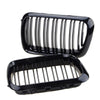 BMW 3 Series E36 M3 Gloss Black Front Kidney Grille Cover (1997-1999)
