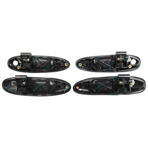 Toyota Landcruiser 100 105 Series Black Front & Rear Outer Door Handles