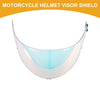 X-803 Resin Clear Red Visor Shield 3-Snap Motorcycle Helmet