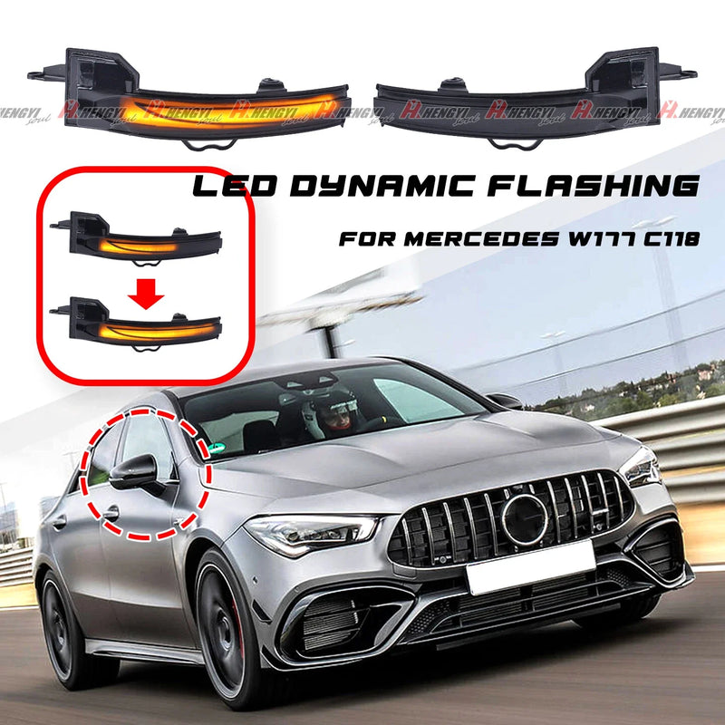 Benz A CLA Class W177 C118 Side Mirror Sequential Light (2019–2026)