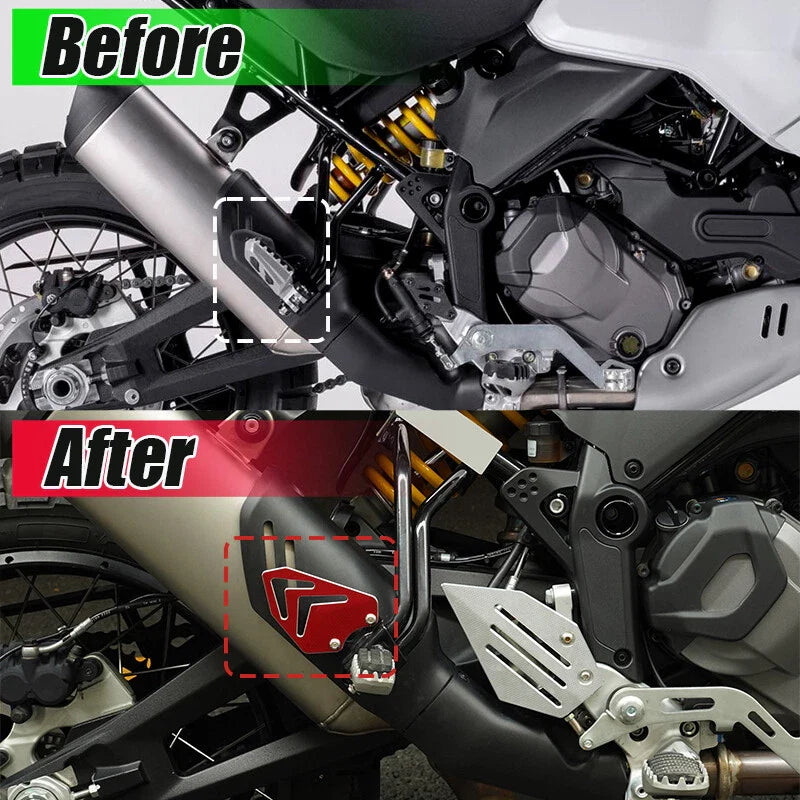 Ducati Desert X Foot Peg Pedal Heel Plates Guard Cover Protector (2022-2023)