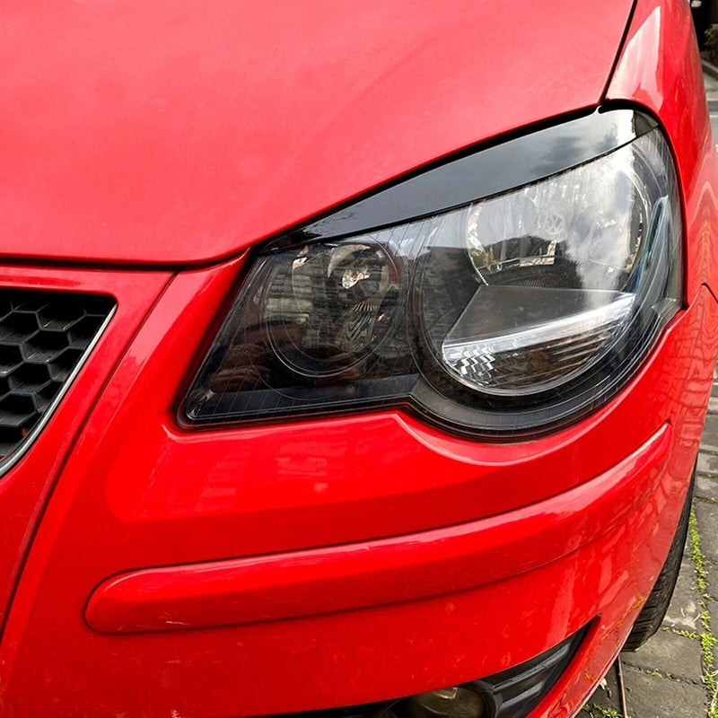 VW Polo 9N 9N3 Headlight Eyelid Trim 1 Pair (2005-2009)