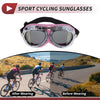 Cycling Sunglasses Set / 1 / Motorcycle Riding Goggles Multicolour Lens Pink Frame