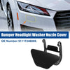 BMW 5 Series F10 Black Left Headlight Washer Spray Nozzle Cover Cap