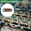 Oil Seal / 30x47x8mm / FKM Rubber Brown 5 Pcs