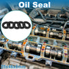 MakeModel Oil Seal 25x46x8mm Seal Ring Rotary Shaft Nitrile Rubber 5 Pcs