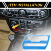 Jeep Wrangler Light Blue Dashboard Center Control Panel Cover (2018-2023)