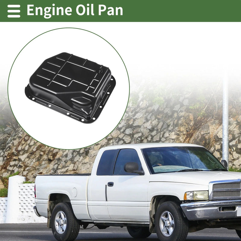 Dodge Ram 1500 (1996 - 2001) Iron Black Engine Oil Pan