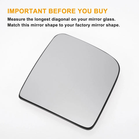 Ford Transit White Heated Convex Mirror Glass (2002-2009)