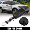 Ford 3 x Button Key Fob Case Cover Protector Faux Leather Black