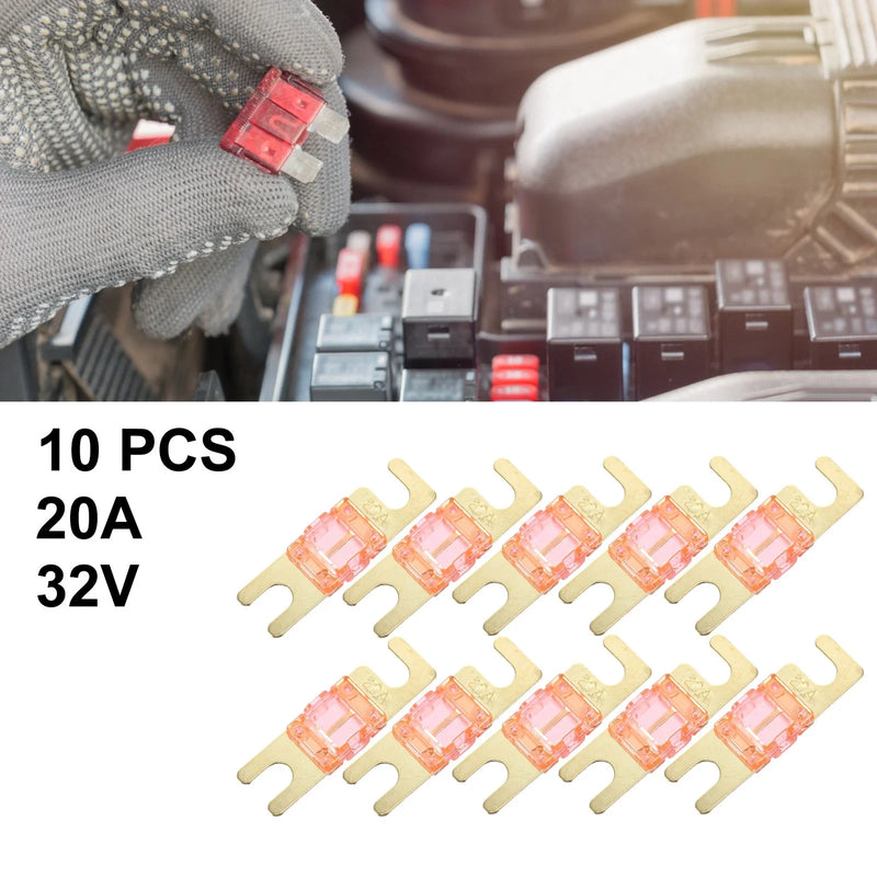 Car Truck Motorcycle Boat Audio CDs 10pcs / 20A / AFS Mini ANL Fuse