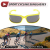 Motorcycle Riding Goggles Gray Lens Yellow Green Frame Tri-acetel Cellulose
