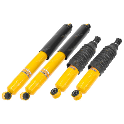 Navara D21 D22 4x4 Ute Raised Springs Front+Rear Shock Absorber Set