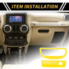 Jeep Wrangler JK (2007-2017) Yellow Glove Box Handle Switch Cover Trim