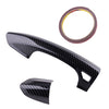 Ford Mustang 2 x L&R Carbon Fiber Style Door Handle Trim Caps (2015-2020)
