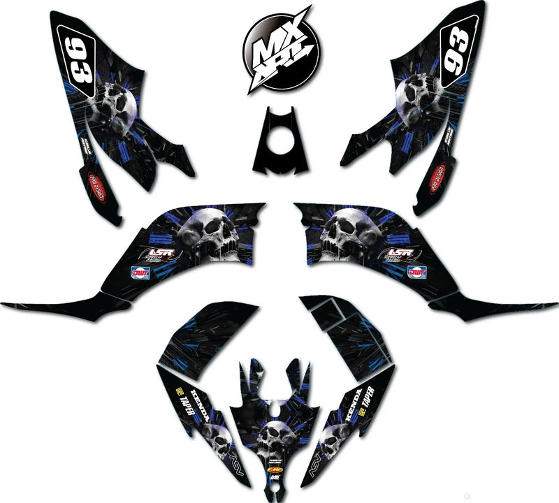 Yamaha Raptor 250 Full Graphics Kit Decals (2008-2013)