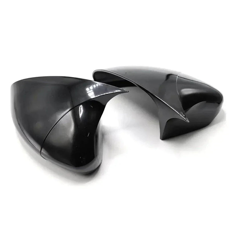Fiat 500 / Grande Punto Mirror Cover Set Glossy Black (2007–2010)