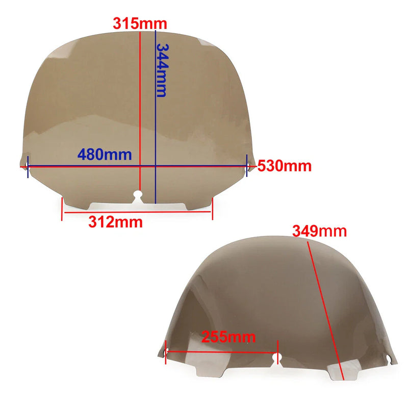 Harley Electra Glide Ultra Classic FLHX FLHTCUTG 13" Windshield (96-13)