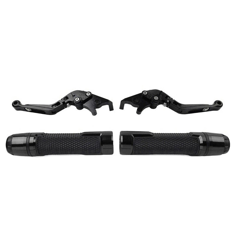 Yamaha TMAX 500 530 Black Extendable Brake Clutch Levers Grip Set