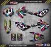 Honda CRF 80 (2003-2011) RUSH Style Stickers Custom Graphics Full Kit