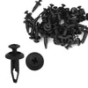 Ford Bumper Clips 50 Pcs Plastic Push Rivet Fasteners