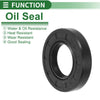 Oil Seal 32x60x12mm Rotary Shaft Seal NBR Rubber Black 5 Pcs
