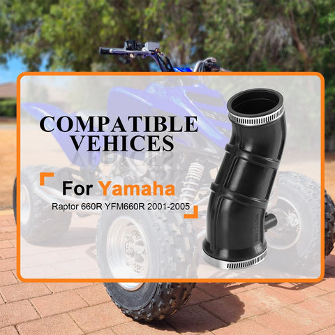Yamaha Raptor 660R Left Manifold Snorkel Air Box Intake Tube