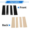 Chevy Colorado (2015-2020) Black 4 Pcs Door Pillar Window Trim