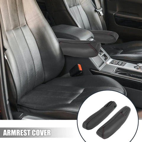 Honda CR-V Car Front Seat Armrest Cover Black with Red Line (2010-2011)