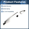 Kia Rio (2011) - Silver Tone, 1 Pcs Front Left Exterior Door Handle