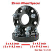Nissan 350Z, 370Z, Silvia, Skyline 2 x 25mm Hub Centric Wheel Spacers (2003-2023)