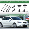Mazda Tribute 10 x Front Suspension Kit Tie Rod Ends Sway Bar Links (2005-2006)