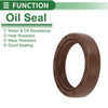 Oil Seal 35x47x10mm FKM Rubber High Pressure Brown 5 pcs