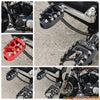 Harley Softail Low Rider FXLR FLDE Fat Boy Chrome MX Style Foot Pegs (2018-2023)