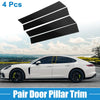 Porsche Panamera (2009-2016) Black 4Pcs Windshield B Pillar Trim