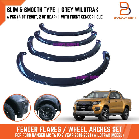 Ford Ranger 2018-2022 PX3 - Monument Grey 3" Slim Fender Flare