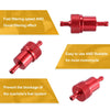 Motorcycles Petrol Oil Fuel Filter Red 8mm Dia Hose Aluminum Alloy