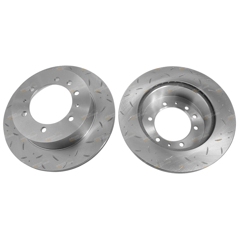 Patrol GQ Y60 GU Y61 Disc Brake Rotors Rear Slotted Drilled