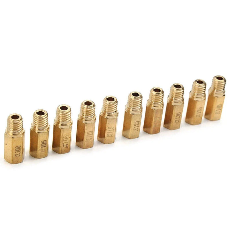 PWK OKO CVK Mikuni KOSO Carburetors 10 x Main Jets (100-140)