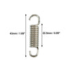 8 x 43mm 1.69" Motorcycle Exhaust Pipe Spring with U Shape Hook Silver Tone