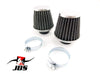 Universal  - Set of 2 39mm Hi Flow Chrome Pod Air Filters